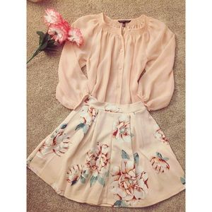 Ballet Blush Pink Flowy Blouse!